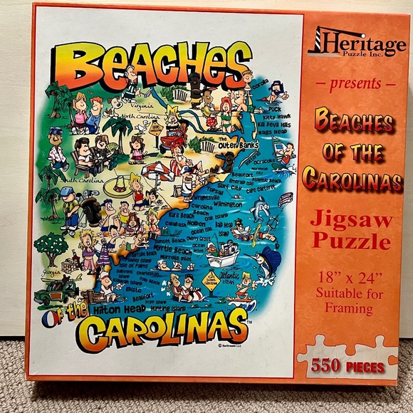 Heritage Puzzles Beaches of the Carolinas - Picture 1 of 2